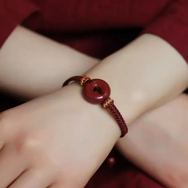 CUIYIN Cinnabar Bracelets Unisex-3