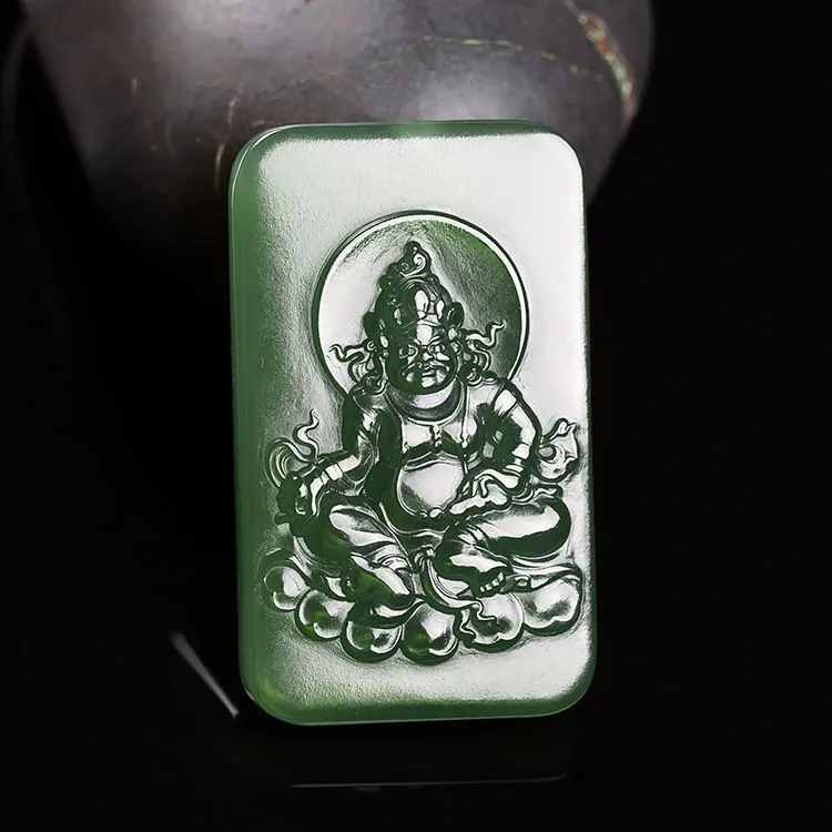 Execute The Blessing Hetian Jade Pendants Jasper Unisex-3