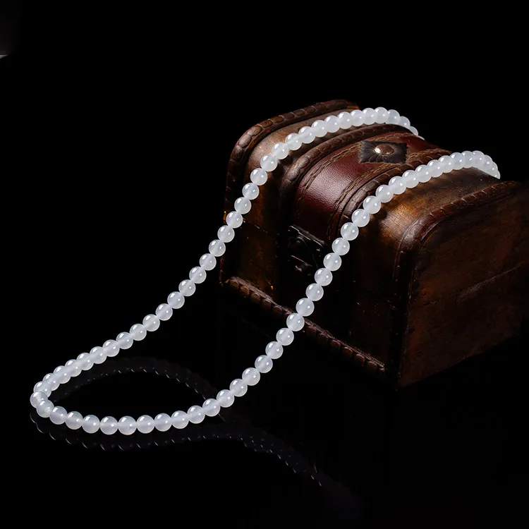 Execute The Blessing Ice Type Jadeite Necklaces Unisex-4