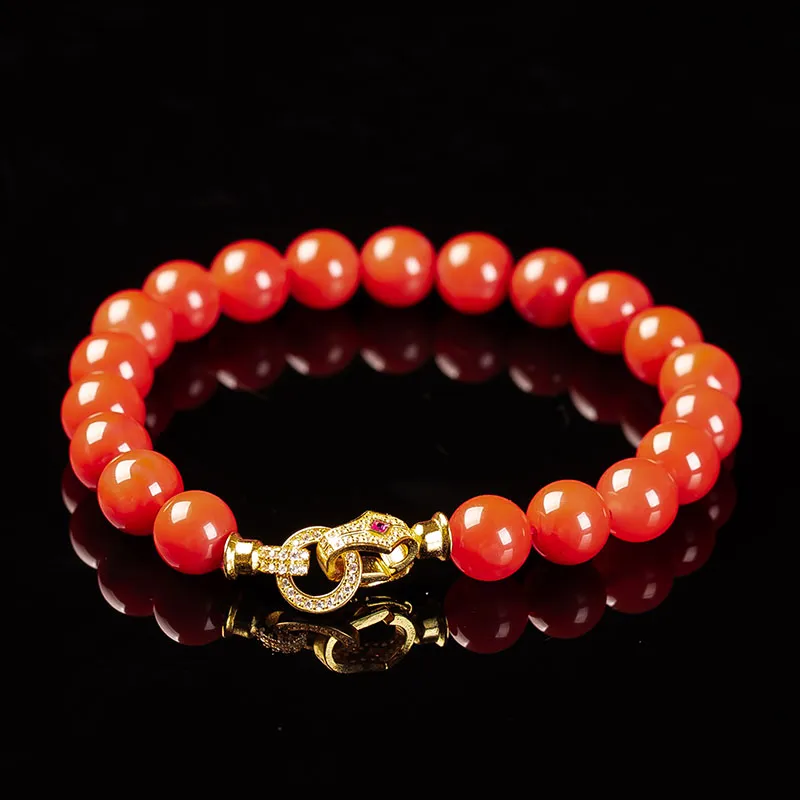 Execute The Blessing Southern Red Agate Bracelets Unisex-1