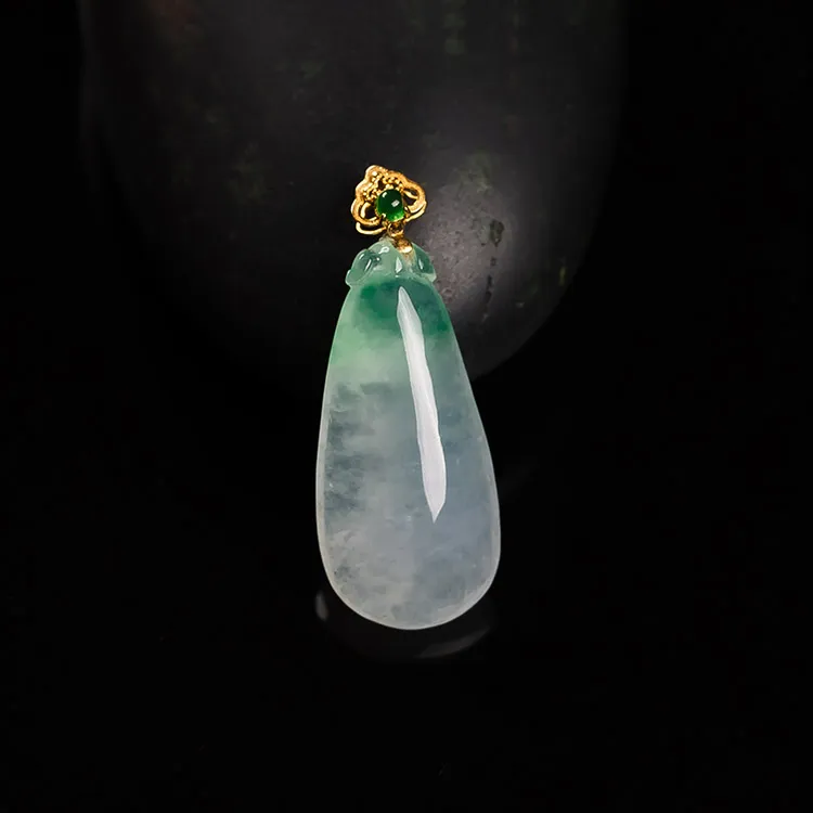 Execute The Blessing Ice Type Jadeite Pendants Unisex-1