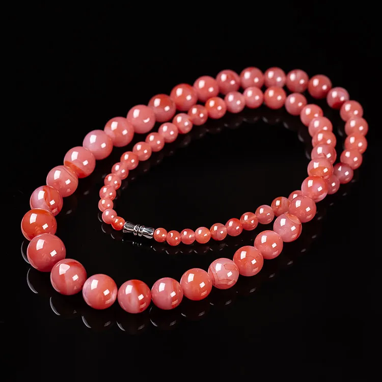 Execute The Blessing South Red Agate Necklaces Unisex-1
