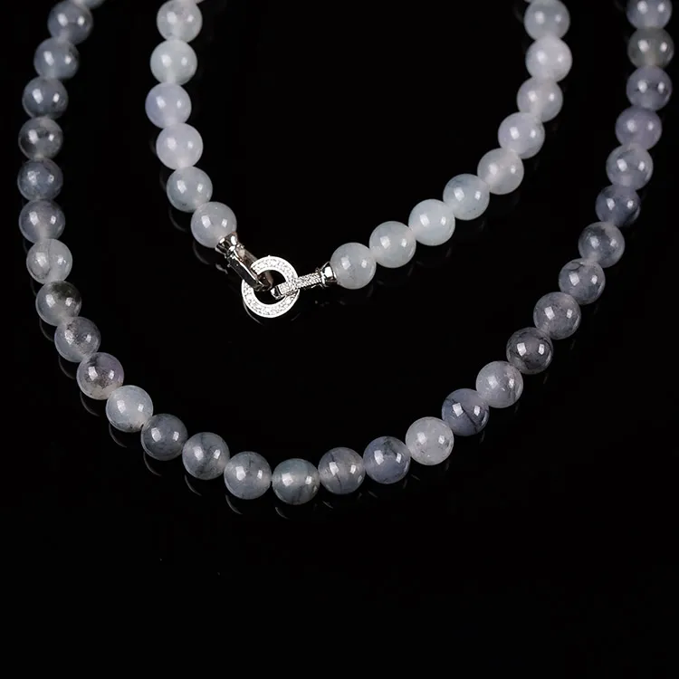 Execute The Blessing Glutinous Jade Jadeite Necklaces Unisex-2