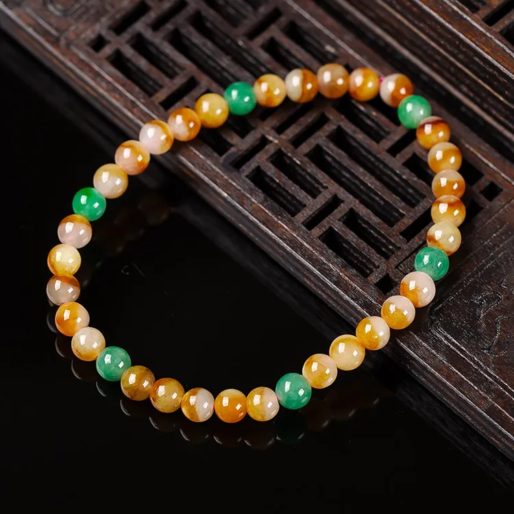 Execute The Blessing Glutinous Jade Jadeite Bracelets Unisex-2