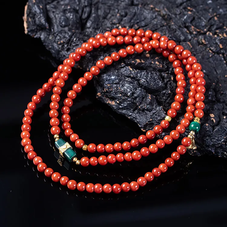 Execute The Blessing Southern Red Agate Necklaces Unisex-1