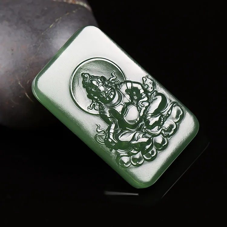 Execute The Blessing Hetian Jade Pendants Jasper Unisex-2
