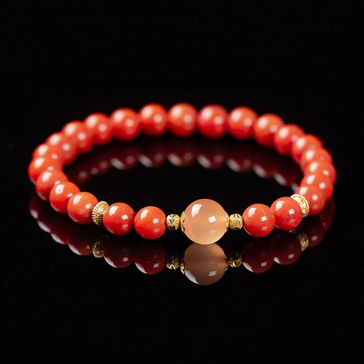 Execute The Blessing Southern Red Agate Bracelets Unisex-1