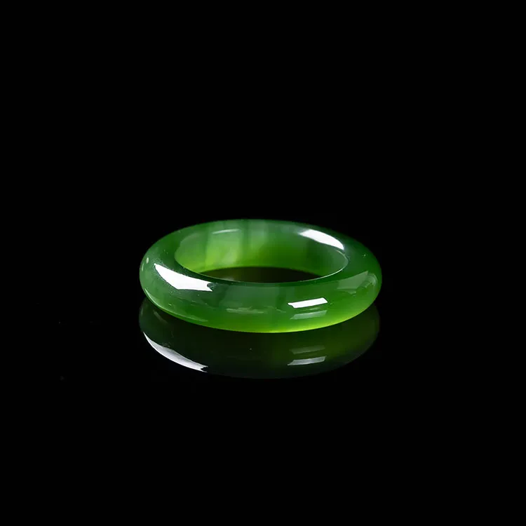 Execute The Blessing Hetian Jade Rings Jasper Unisex-2