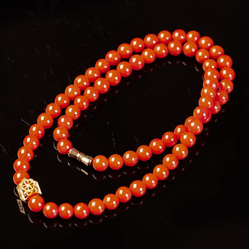 Execute The Blessing Southern Red Agate Necklaces Unisex-3