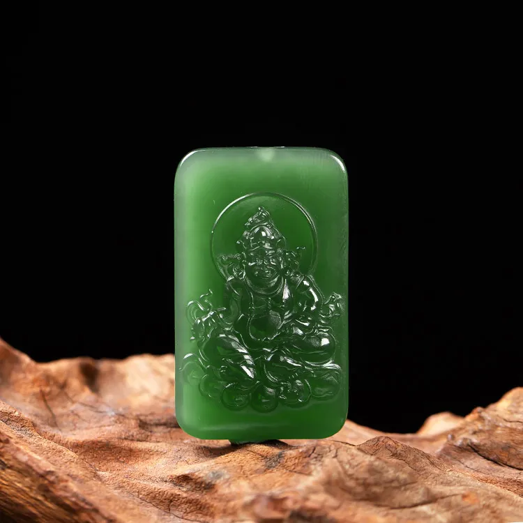 Execute The Blessing Hetian Jade Pendants Jasper Unisex-1
