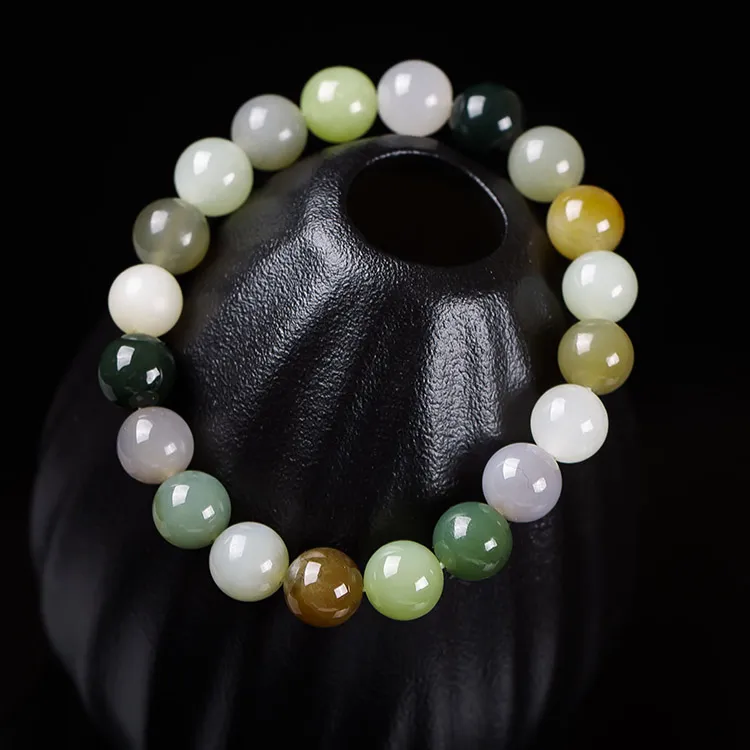 Execute The Blessing Hetian Jade Bracelets White Jade/Pale Greenish White Jade Unisex-3