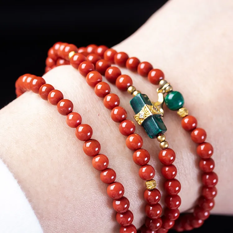 Execute The Blessing Southern Red Agate Necklaces Unisex-4