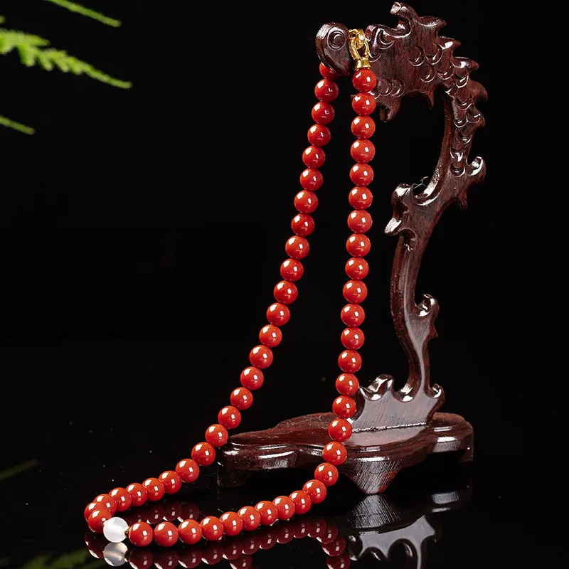 Execute The Blessing Southern Red Agate Necklaces Unisex-1