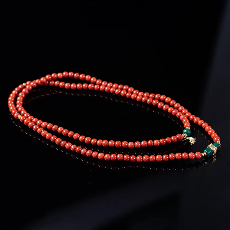 Execute The Blessing Southern Red Agate Necklaces Unisex-2