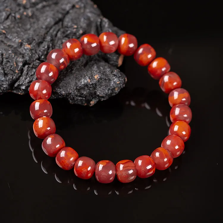 Execute The Blessing Southern Red Agate Bracelets Unisex-2