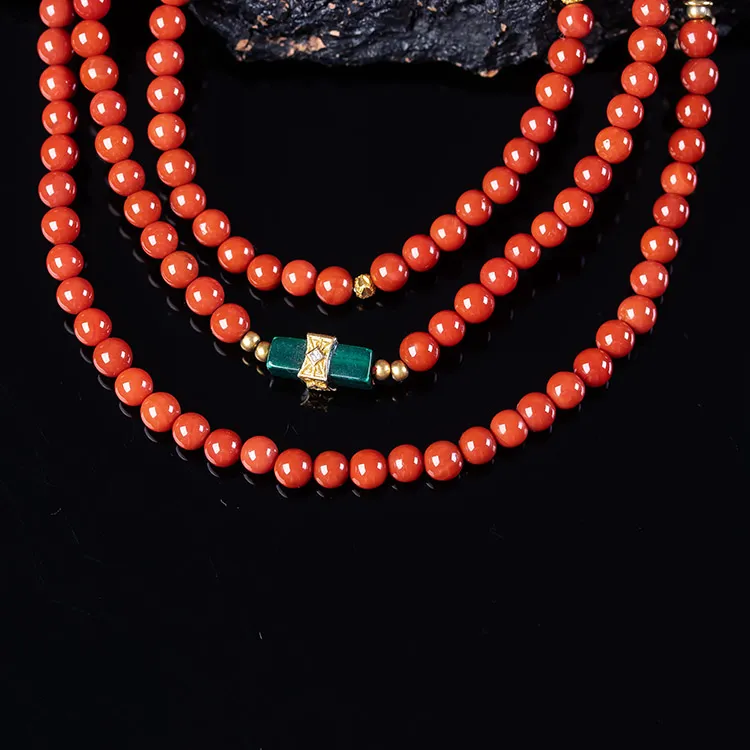 Execute The Blessing Southern Red Agate Necklaces Unisex-3