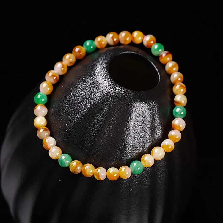 Execute The Blessing Glutinous Jade Jadeite Bracelets Unisex-4