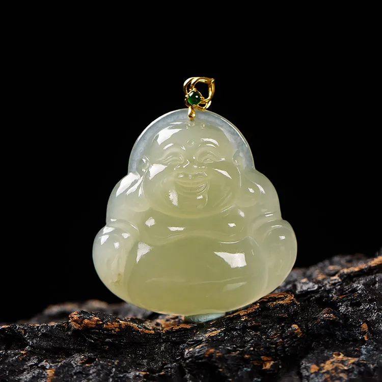 Execute The Blessing Hetian Jade Pendants Yellow Jade Unisex-1