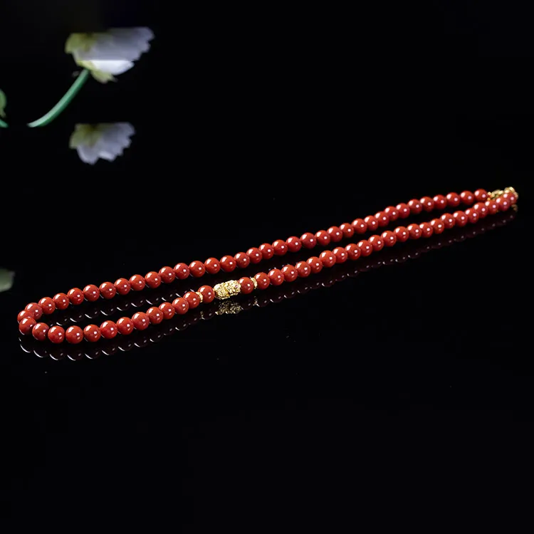 Execute The Blessing Southern Red Agate Necklaces Unisex-4