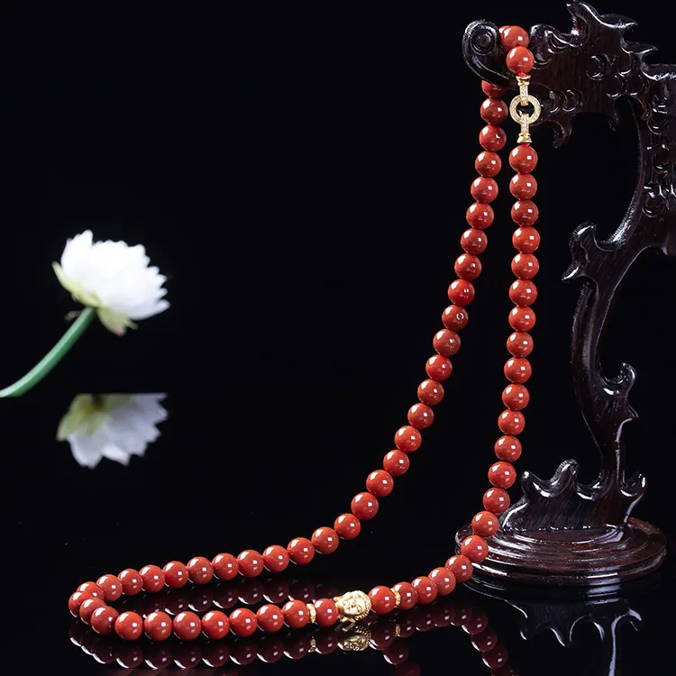 Execute The Blessing Southern Red Agate Necklaces Unisex-4