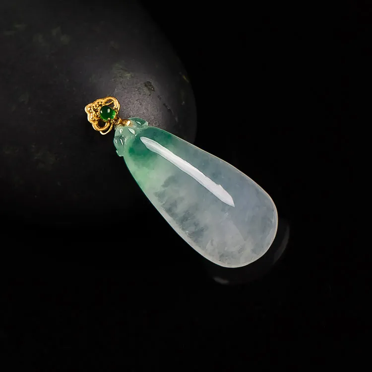 Execute The Blessing Ice Type Jadeite Pendants Unisex-2