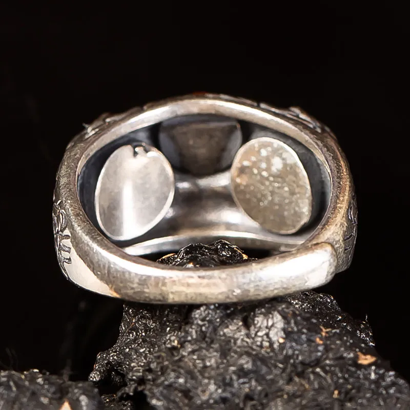 Execute The Blessing Southern Red Agate Rings Unisex-4