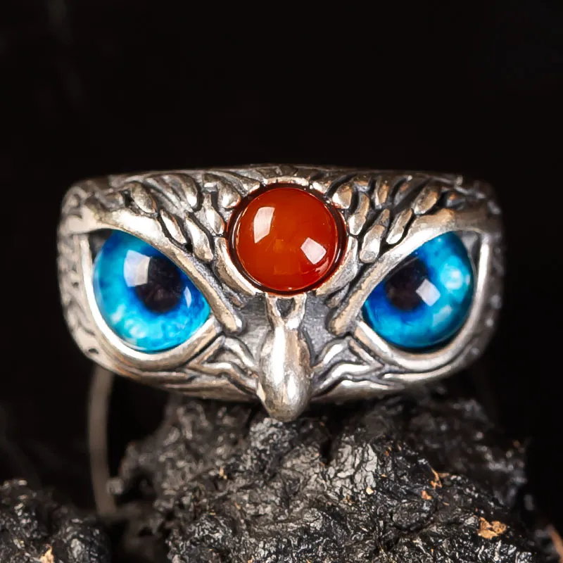 Execute The Blessing Southern Red Agate Rings Unisex-3