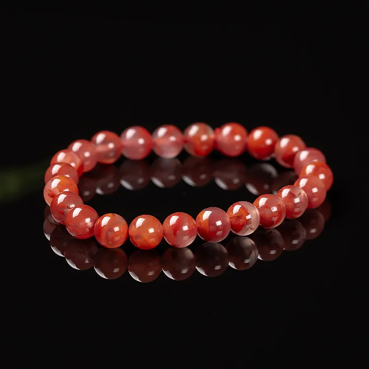 Execute The Blessing Southern Red Agate Fine Jade Bracelets Unisex-4