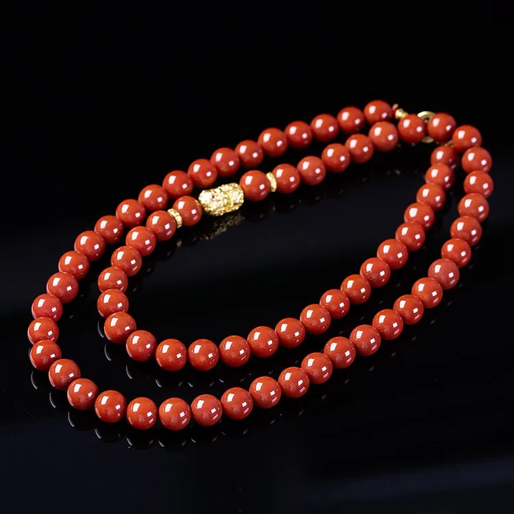 Execute The Blessing Southern Red Agate Necklaces Unisex-1