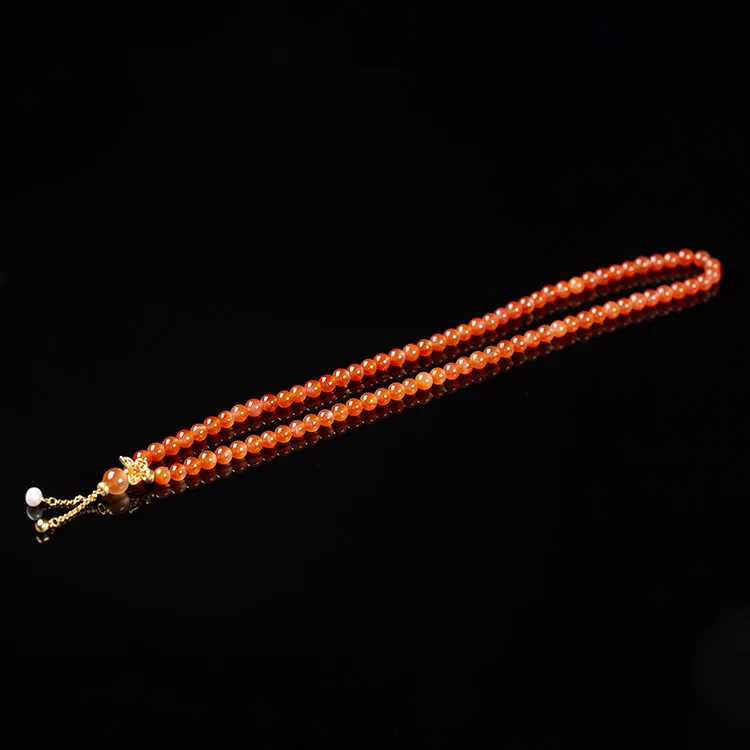 Execute The Blessing Southern Red Agate Necklaces Unisex-2