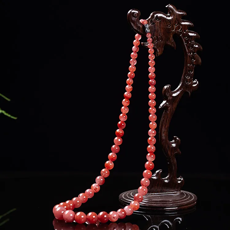 Execute The Blessing South Red Agate Necklaces Unisex-3