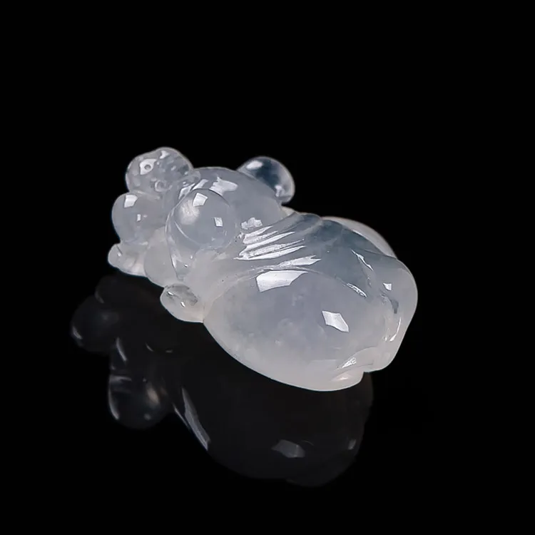 Execute The Blessing Ice Type Jadeite Pendants Unisex-3