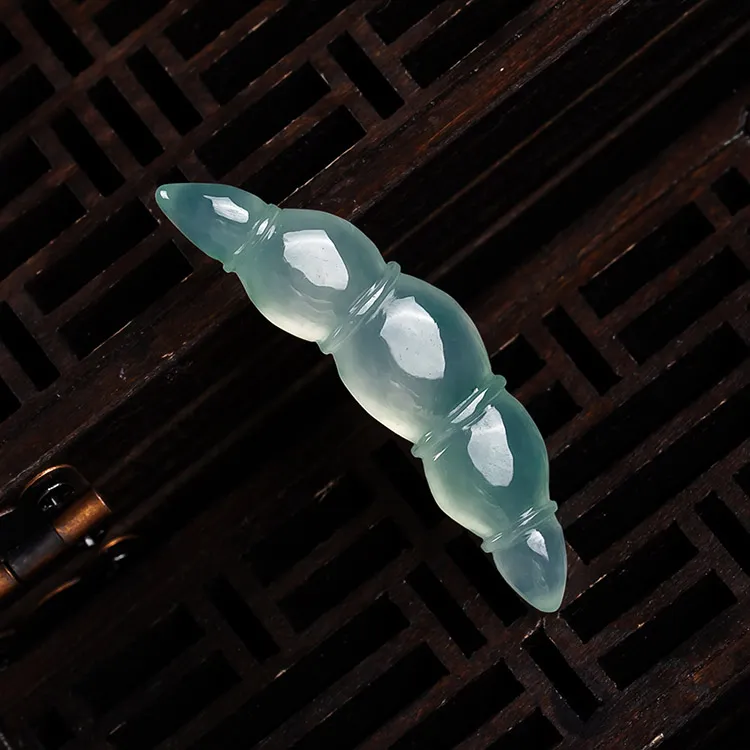 Execute The Blessing Ice Type Jadeite Pendants Unisex-4