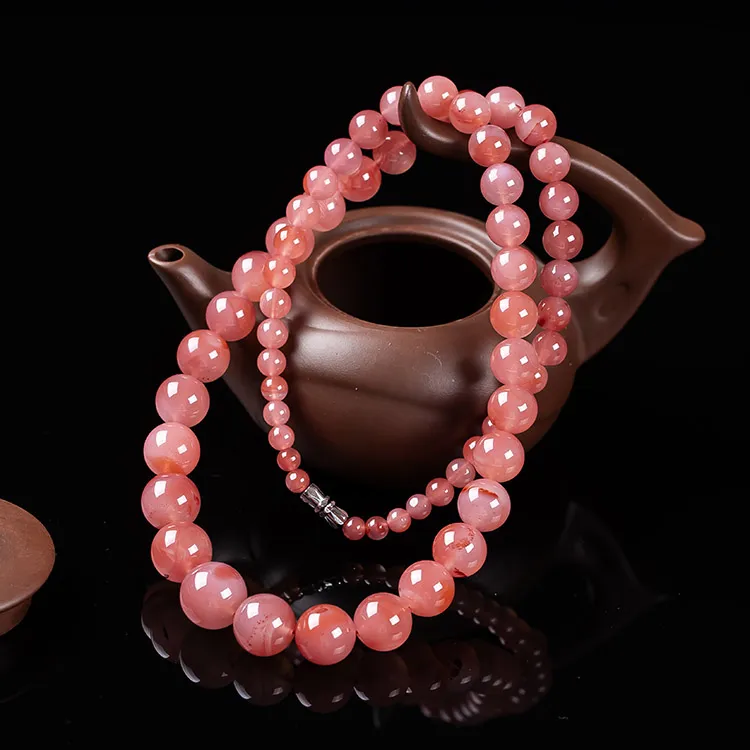 Execute The Blessing South Red Agate Necklaces Unisex-3