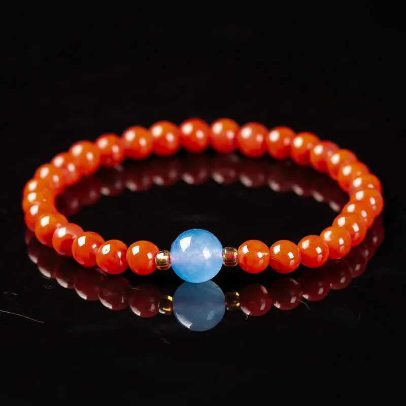 Execute The Blessing Southern Red Agate Jade Bracelets Unisex-1