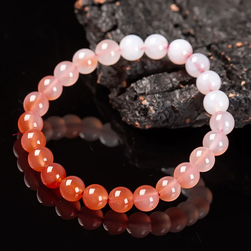 Execute The Blessing Southern Red Agate Jade Bracelets Unisex-1