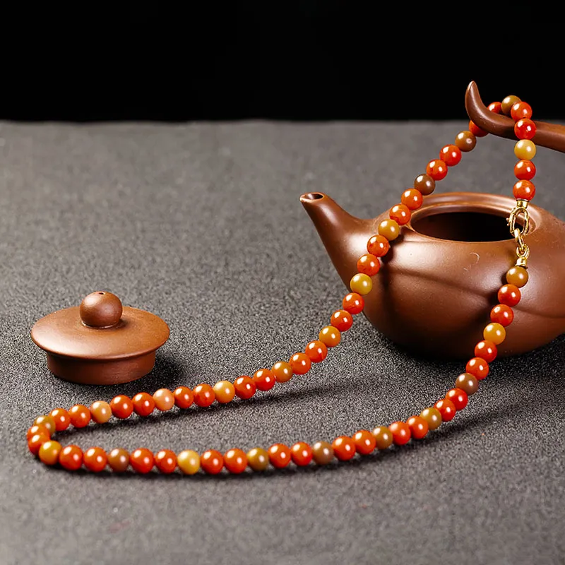 Execute The Blessing Southern Red Agate Necklaces Unisex-1
