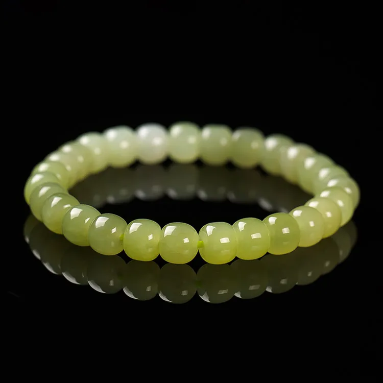 Execute The Blessing Hetian Jade Bracelets Yellow Jade Unisex-3