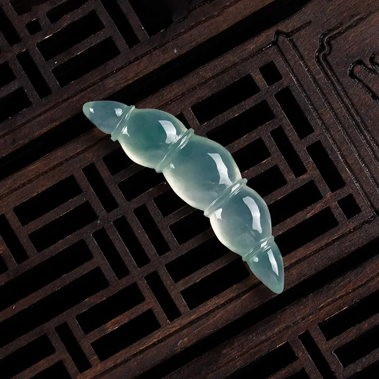 Execute The Blessing Ice Type Jadeite Pendants Unisex-1