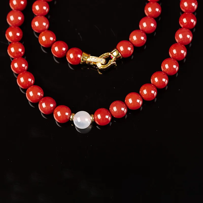 Execute The Blessing Southern Red Agate Necklaces Unisex-3