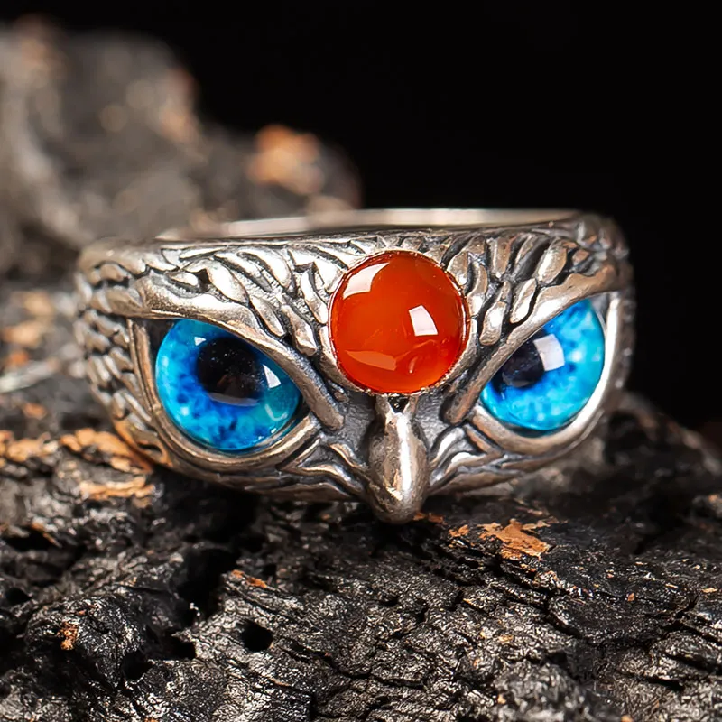 Execute The Blessing Southern Red Agate Rings Unisex-1