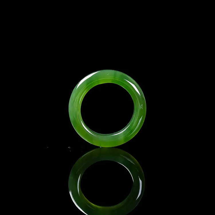 Execute The Blessing Hetian Jade Rings Jasper Unisex-1