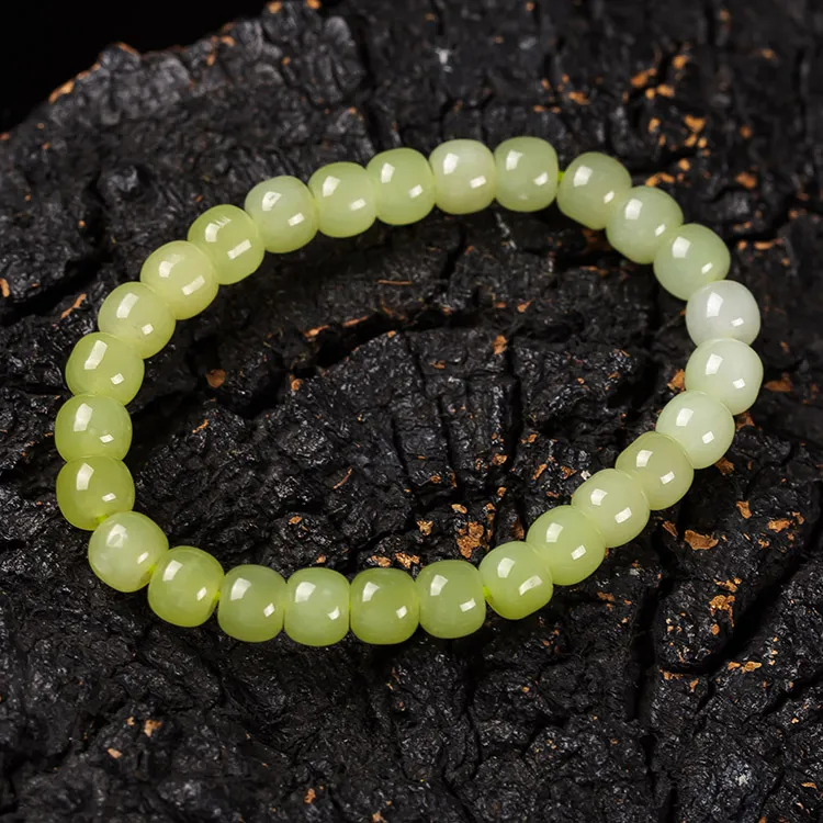 Execute The Blessing Hetian Jade Bracelets Yellow Jade Unisex-1