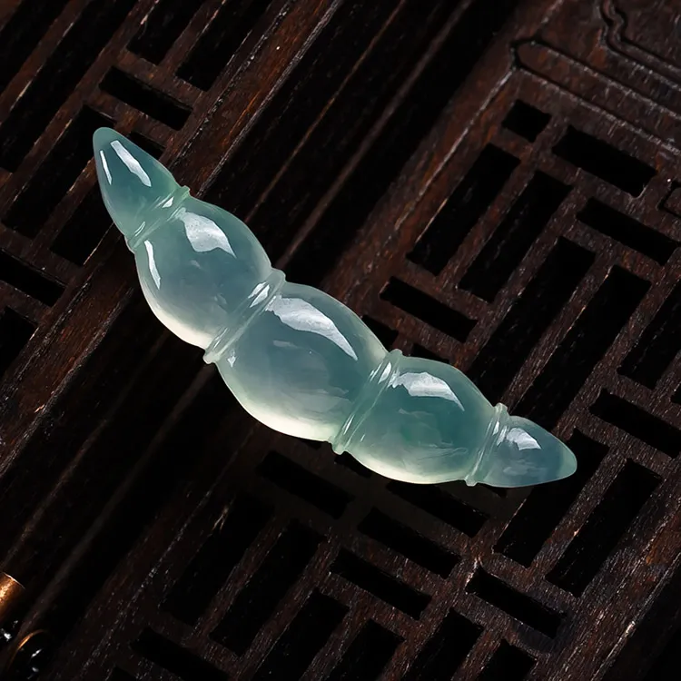 Execute The Blessing Ice Type Jadeite Pendants Unisex-3