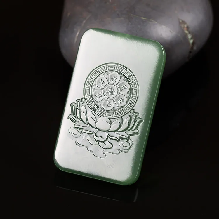 Execute The Blessing Hetian Jade Pendants Jasper Unisex-4