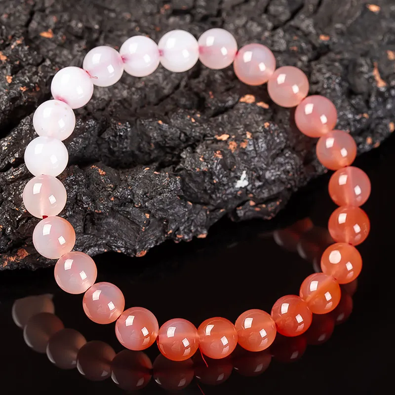 Execute The Blessing Southern Red Agate Jade Bracelets Unisex-4