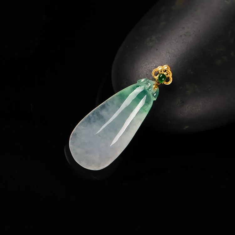 Execute The Blessing Ice Type Jadeite Pendants Unisex-4