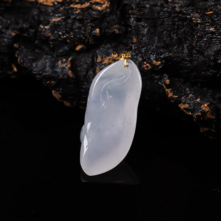 Execute The Blessing Ice Type Jadeite Pendants Unisex-4