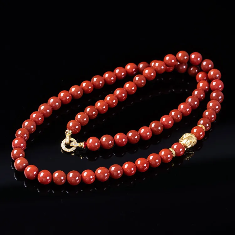 Execute The Blessing Southern Red Agate Necklaces Unisex-1