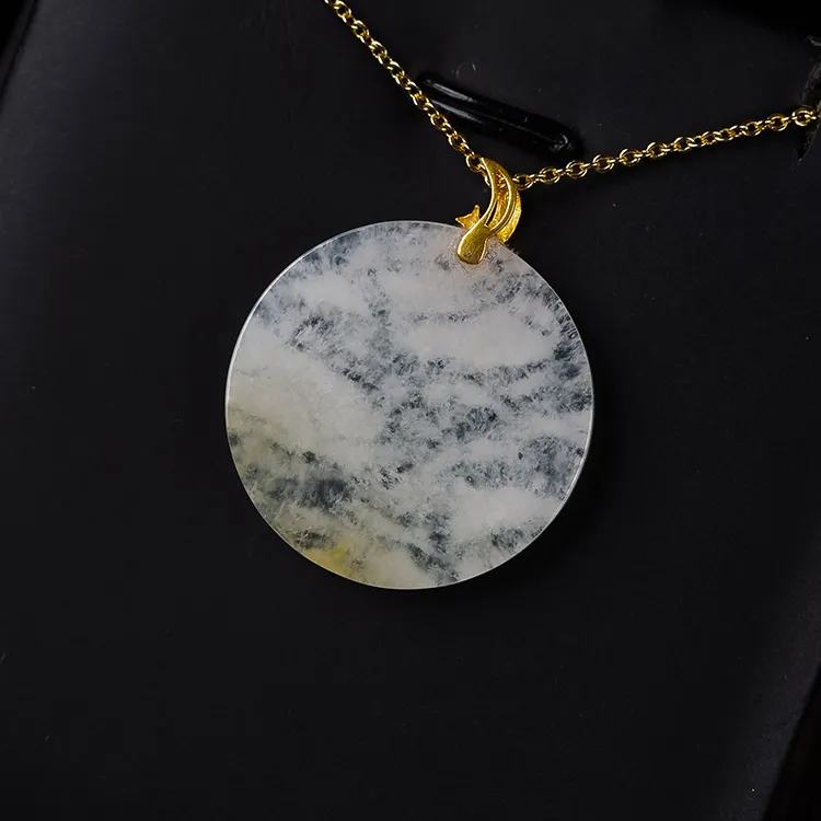 Execute The Blessing Ice Type Jadeite Pendants Unisex-1